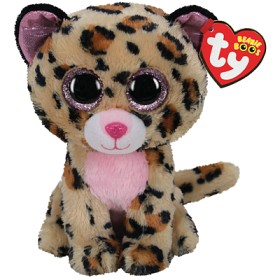 Bild på TY Beanie Boos Livvie Leopard 15 cm (Brun/rosa)