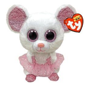 Bild på TY Beanie Boos Nina Ballerinamus 23 cm (Vit)