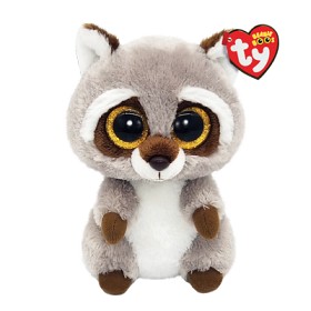 Bild på TY Beanie Boos Oakie Tvättbjörn 15 cm (Grå)