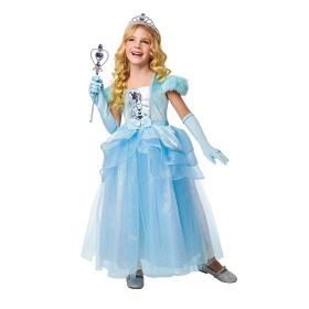 Bild på Utklädningsdräkt Blå prinsessa 5-6 år