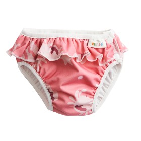 Bild på Vimse Badblöja XL 11-14kg (Pink whale frill)