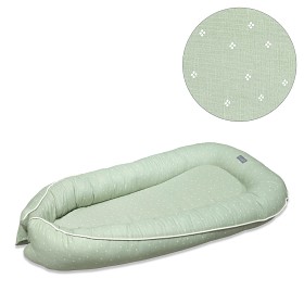 Bild på Vinter & Bloom Meadow Baby Sleep Nest (Green Fields)