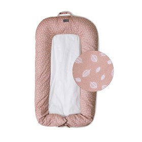 Bild på Vinter & Bloom Nordic Leaf Babynest (Misty Rose)