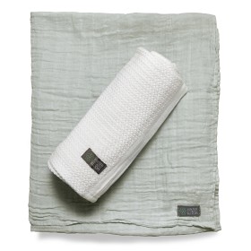Bild på Vinter & Bloom Soft Grid+Muslin EKO 2-pack (Vit/Grön)