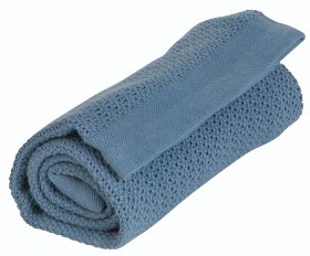 Bild på Vinter & Bloom - Filt Soft Grid Eko Gallerfilt (Denim)