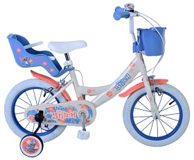 Bild på Volare Disney Stitch Barncykel 14" Handbroms (Creme/Blå)