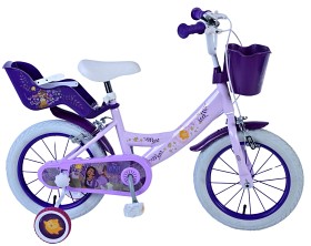 Bild på Volare Disney Wish Barncykel 14" Handbroms (Lila)