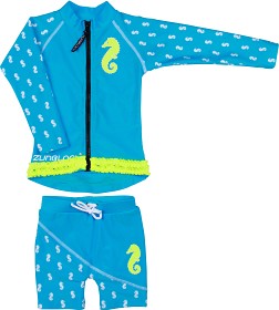 Bild på Zunblock UV-set Lång ärm Seahorse (Turkos) (74/80)