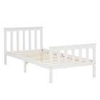 3FT single bed Solid pine wooden frame bed Shaker Style Daybed white guestbed