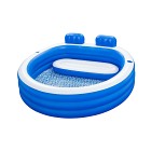 Bestway Familjepool med sits 231 x 219 cm