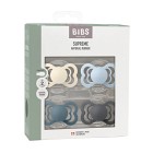 BIBS Supreme Latexnapp 4-pack Size 1 (Ivory/Baby Blue/Petrol/Iron)