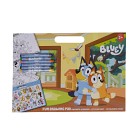 Bluey Konstnärsblock med pennor och stickers