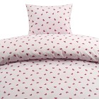Borganäs Påslakanset 150x210 cm Hjärtrud (Rosa)