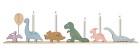Jabadabado Födelsedagståg dino