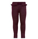 MINYMO Glitterleggings (Vinröd)