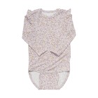 MINYMO Småblommig body i bambu (Lila)