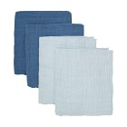 Pippi Muslinfilt 4-pack (Baby Blue)