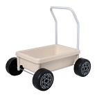 Plasto Lära-gå-vagn med tysta hjul (Beige)