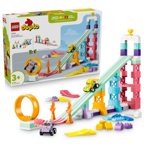LEGO DUPLO Town 10478 3-i-1 Kreativa ramper med fordon