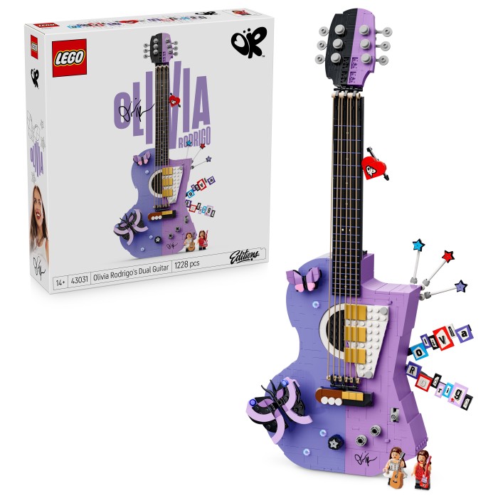 LEGO Editions Music 43031 Olivia Rodrigos tvåfärgade gitarr