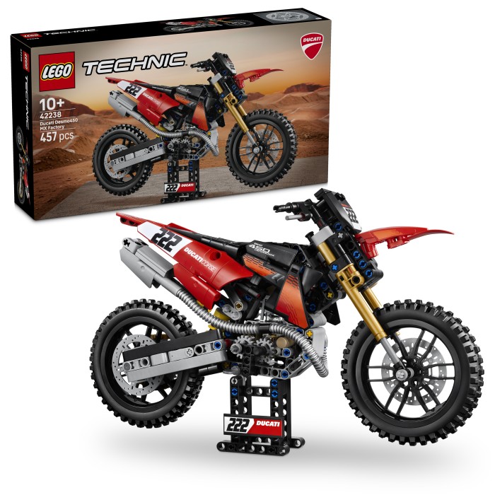 LEGO Technic 42238 Ducati Desmo450 MX Factory motorcykel